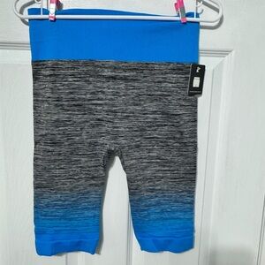 Womans Neon Blue and Gray Bottoms